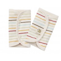 韓國有機棉揹帶咬咬巾 / 安全帶套(Colorful Strips)